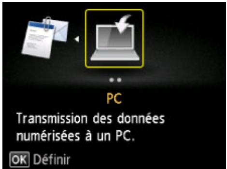 CANON PIXMA MG5650 - Joindre des données numériées à un courrier électronique à l'aide du panneau de contrôle de la machine - 1