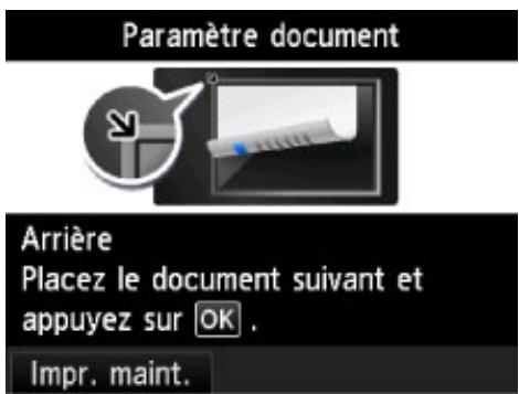 CANON PIXMA MG5650 - Au terme de la numérisation : - 1