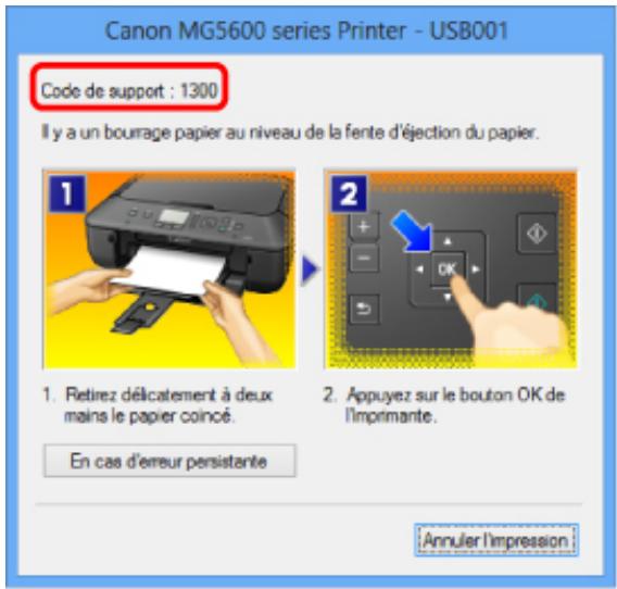 CANON PIXMA MG5650 - Bourrages papier - 1