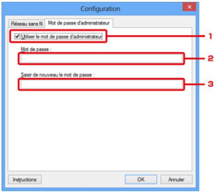 CANON PIXMA MG5650 - Feuille Mot de passer d'administrateur - 1
