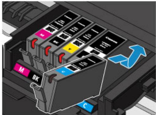 CANON PIXMA MG5650 - Placez la cartouche d'encre neue. - 1
