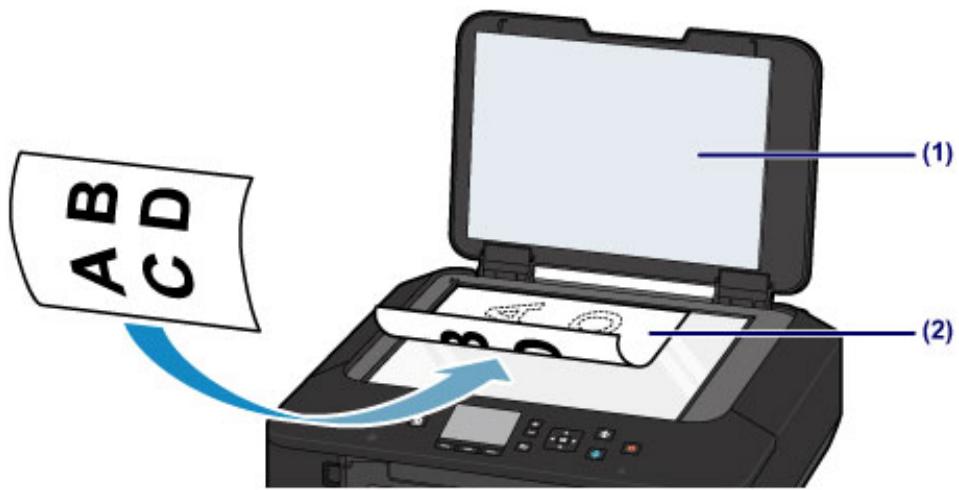 CANON PIXMA MG5650 - Chargement des originaux sur la vitre d'exposition - 1