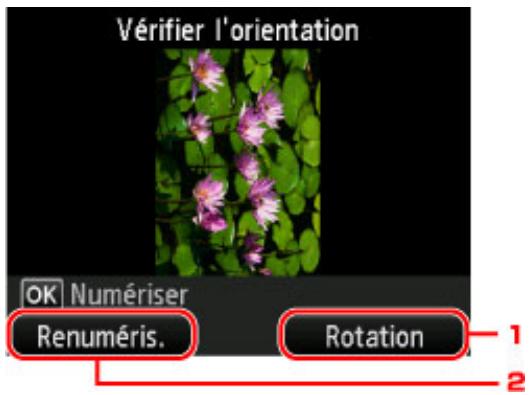 CANON PIXMA MG5650 - Lors de la vérification de l'orientation : - 1