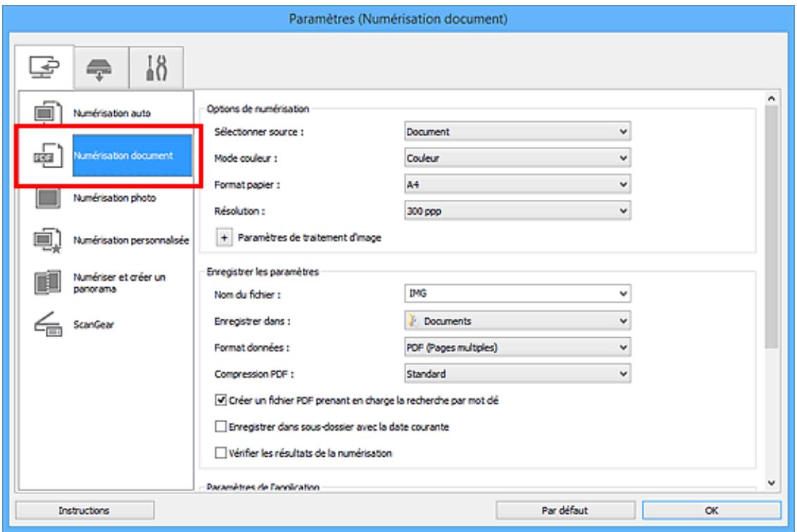 CANON PIXMA MG5650 - Cliquez sur Numérisation document. - 1