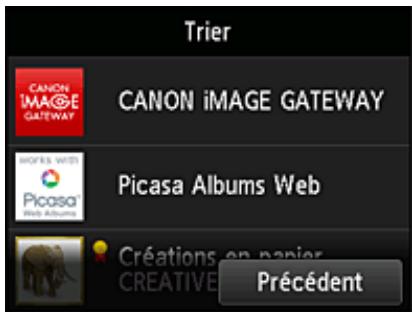 CANON PIXMA MG5650 - Sélectionnez Trier - 2