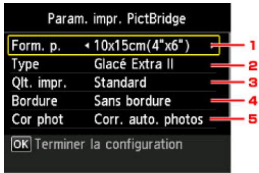 CANON PIXMA MG5650 - Param. impr. PictBridge - 1