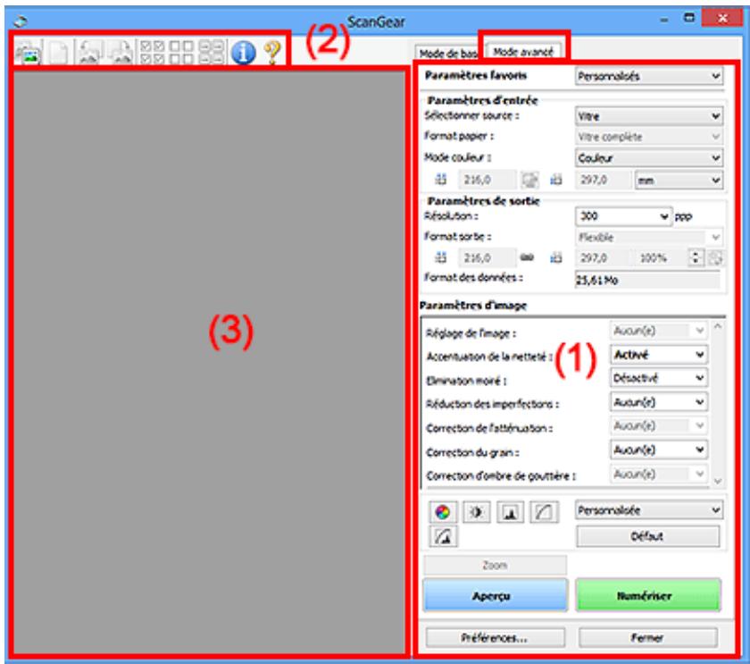 CANON PIXMA MG5650 - Onglet Mode avancé - 1