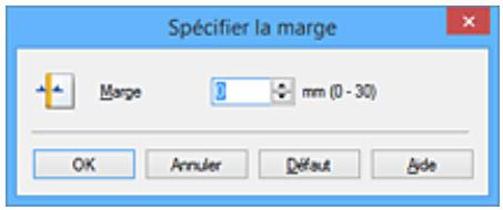 CANON PIXMA MG5650 - Définition de la marge d'agrafage - 3