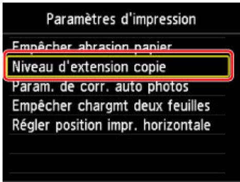 CANON PIXMA MG5650 - Modification des paramètres de la machine sur l'écran LCD - 4