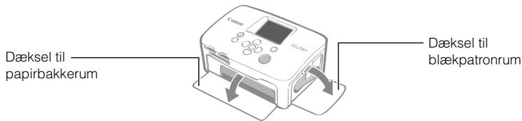 CANON SELPHY CP760 - Åbn de to dæksler på printeren. - 1