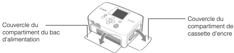 CANON SELPHY CP760 - Ouvrez les deux couvercles de l'imprimante. - 1