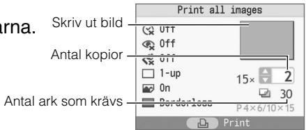 CANON SELPHY CP760 - Tryck på OK och kontrollera inställningarna. - 2