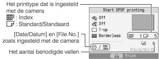 CANON SELPHY CP760 - Druk op OK en controleer de instellingen. - 1