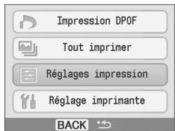 CANON SELPHY CP760 - Appuyez sur ○ (MENU). - 2