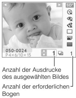 CANON SELPHY CP760 - Drücken Sie die Taste ▲ oder ▼, um die Anzahl der Ausdrucke festzulegen. - 2