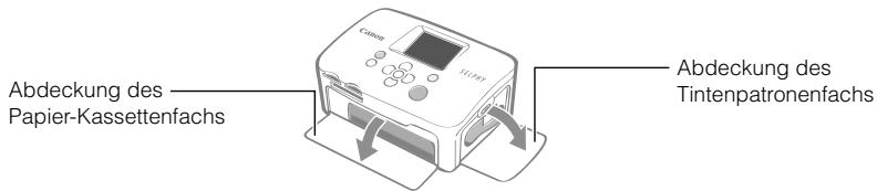 CANON SELPHY CP760 - Öffnen Sie die beiden Druckerabdeckungen. - 1