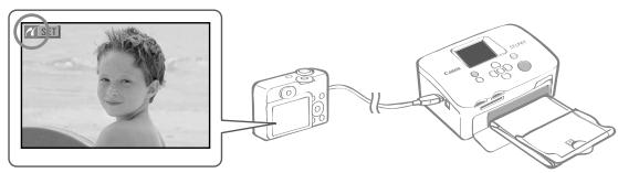 CANON SELPHY CP760 - Zet eerst de printer aan en vervolgens de camera. Geef de beelden op de camera weer. - 1