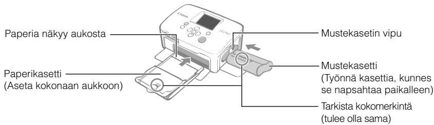 CANON SELPHY CP760 - Aseta muste- ja paperikasetti tulostimeen. - 1