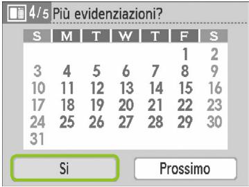 CANON SELPHY CP790 - Impostare l'anno, il mese, il giorno di inizio settimana ed evidenziare le festività. - 1
