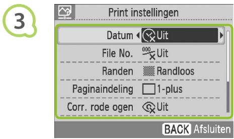 CANON SELPHY CP790 - Geef het scherm met afdrukinstellenge. weer. - 1