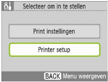 CANON SELPHY CP790 - Geef het scherm voor het wijzigen van instellingenwoord. - 2