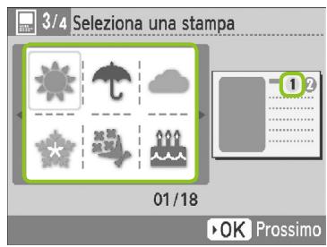 CANON SELPHY CP790 - Scegliere un colore di sfondo. - 1