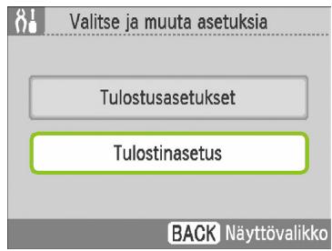 CANON SELPHY CP790 - Tuo Muuta asetuksia -nakymä nayttoön. - 2