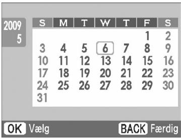 CANON SELPHY CP790 - Angiv ar, maned og ugens startdag, og fremhæv helligdage. - 2