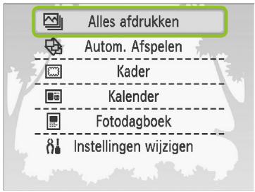 CANON SELPHY CP790 - Het menu weergeven. - 2