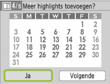 CANON SELPHY CP790 - Stel het jaar, de maand, de eerste dag van de week in en markeer de feestdagen. - 1