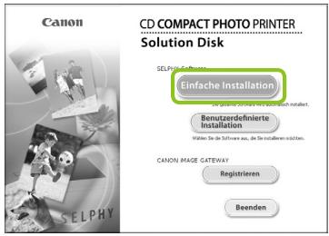 CANON SELPHY CP790 - Installieren und Starten der Software - 2