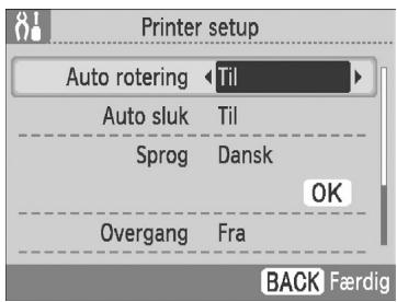 CANON SELPHY CP790 - Abn skaarmbilledet til printeropsæting. - 2