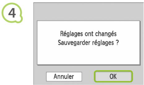 CANON SELPHY CP790 - Affichez l'écran des réglages d'impression. - 3