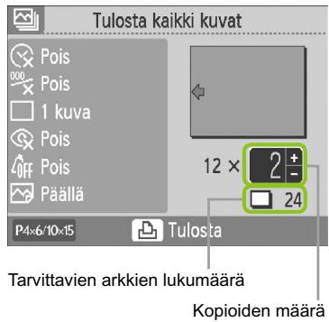 CANON SELPHY CP790 - Kaikkien kuvien tulostaminen - 13