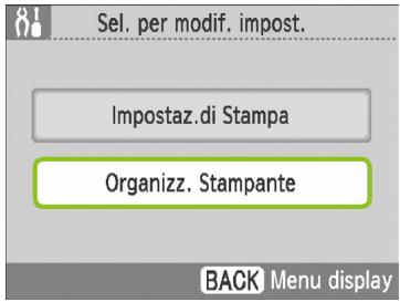 CANON SELPHY CP790 - Visualizzare la schermata di modifica delle impostazioni. - 2