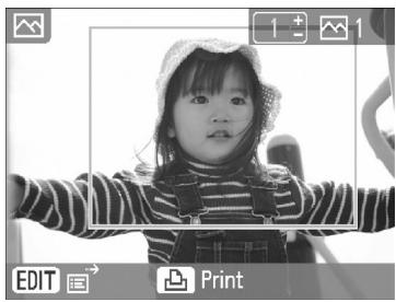 CANON SELPHY CP790 - Choose where to trim the image. - 2