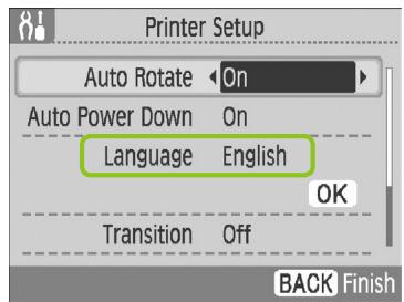 CANON SELPHY CP790 - Display the setting screen. - 2