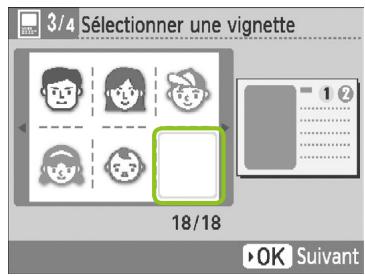 CANON SELPHY CP790 - Choisissez une couleur d'arrière-plan. - 1
