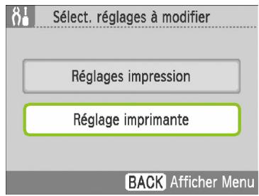 CANON SELPHY CP790 - Affichez l'écran de modification des réglages. - 2