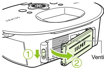 CANON SELPHY CP790 - Satta i batteriet - 1