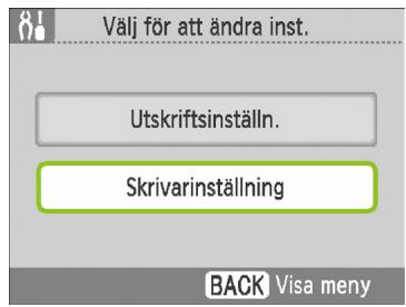 CANON SELPHY CP790 - Visa inställningsskärmen für andringar. - 2