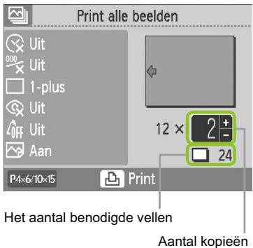 CANON SELPHY CP790 - Het scherm met instellungen weergeven. - 2