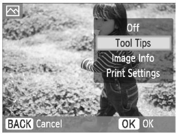 CANON SELPHY CP790 - Changing the Information Displayed on the Screen - 1