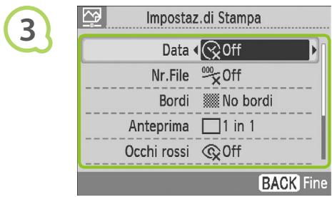 CANON SELPHY CP790 - Visualizzare la schermata delle impostazioni di stampa. - 1