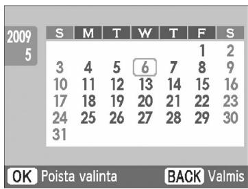 CANON SELPHY CP790 - Määrität vuosi, kuukausi, viikon ensimmäinen paivä ja korostettavat lomapäivät. - 4