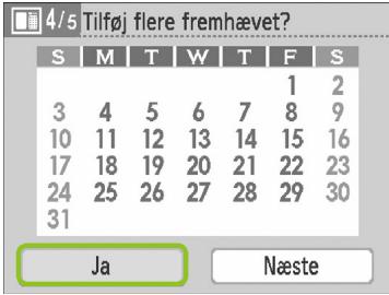 CANON SELPHY CP790 - Angiv ar, maned og ugens startdag, og fremhæv helligdage. - 1