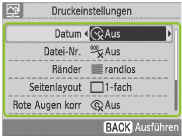 CANON SELPHY CP790 - Zeigen Sie den Bildschirm für Druckeinstellungen an. - 2
