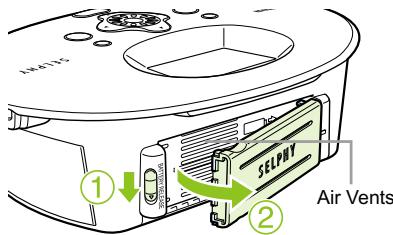 CANON SELPHY CP790 - Installing the Battery - 1