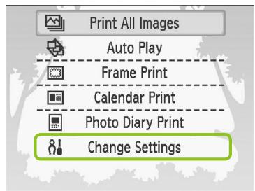 CANON SELPHY CP790 - SELPHY Settings - 2