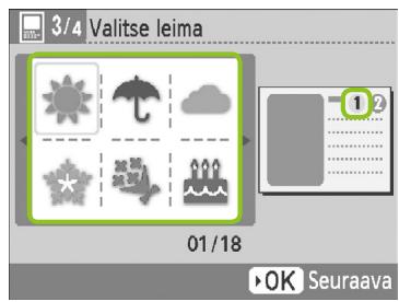 CANON SELPHY CP790 - Valitse taustavärä. - 2